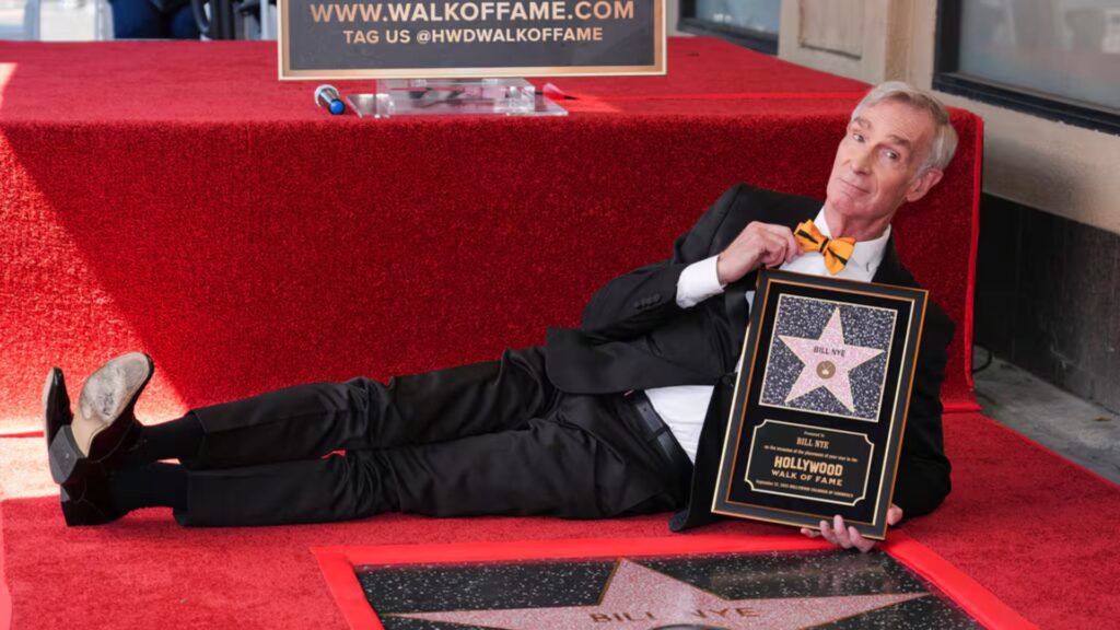 Science educator Bill Nye honored with Hollywood Walk of Fame star