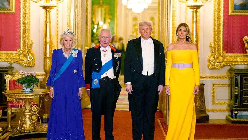 Trump attends banquet dinner with King Charles during second state visit to U.K