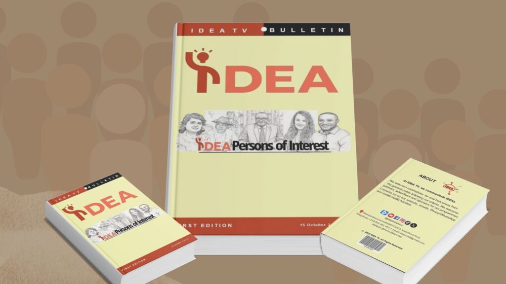IDEA TV’S IDEA PERSONS OF INTEREST BULLETIN FIRST EDITION – NOW OUT