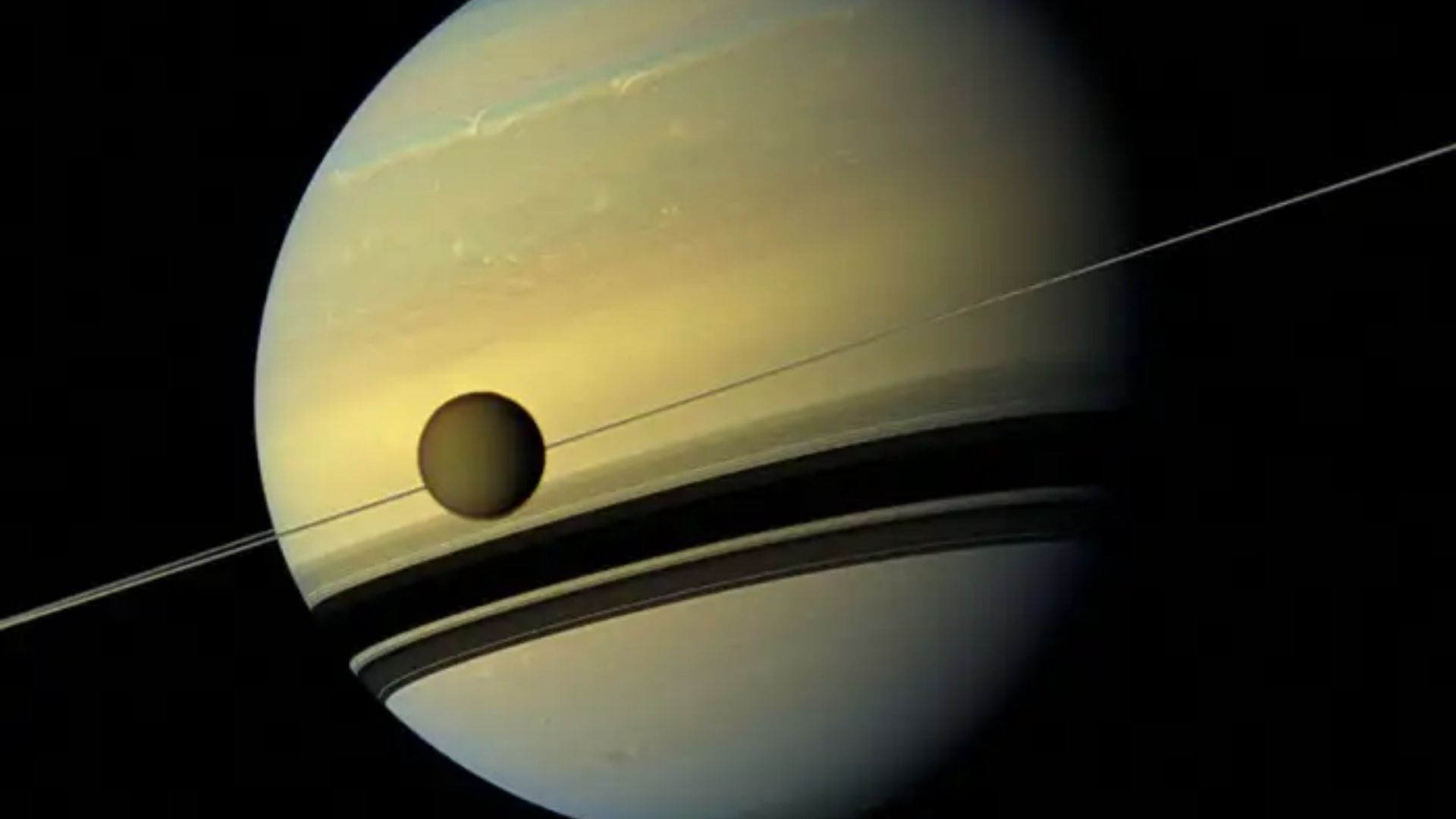 Saturn’s rings may have formed after a huge collision with Titan