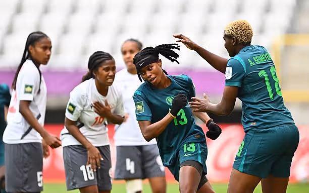 Falconets Thrash New Caledonia 10-1 to Reach U-20 Women’s World Cup Round of 16 – England Next