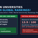 NEWS FLASH- Nigeria’s University Ranking Improves: But Research Reputation Remains the Big Challenge